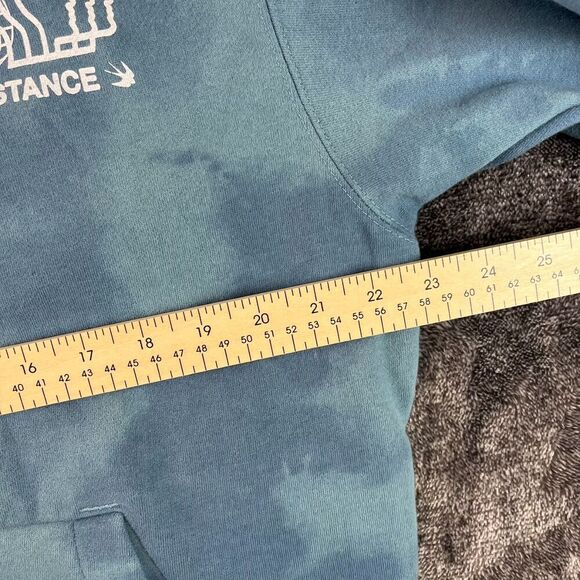Stance Mercury Hoodie Tie Dye Sweatshirt Men's L Blue Fleece Lined Pullover - Picture 7 of 13
